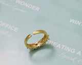 Star CZ Adjustable Ring, Sku#X301