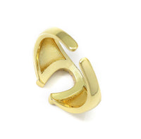 Fuchsia CZ Horseshoe Signet Ring, Sku#LK749