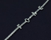 CZ Love Word Bracelet, Sku#B172