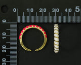 Enamel Adjustable Ring, Sku#X306