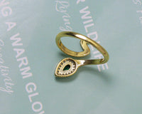 CZ Snake Adjustable Ring, Sku#LD209