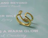 Gold Filled Double Line Knot Ring, sku#LD216