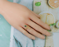 CZ Snake Adjustable Ring, Sku#LD209