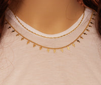 Dainty Cross Chain Necklace/Choker, sku#EF180