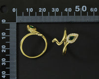 CZ Snake Adjustable Ring, Sku#LD209