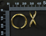 CZ Infinity Adjustable Ring, Sku#LD210
