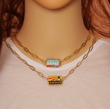 AMOUR Paperclip Chain Necklace, sku#EF187
