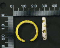 Enamel Heart Adjustable Ring, Sku#O99