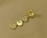 CZ Dangle Earrings, Sku#J338