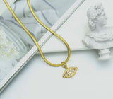 Herringbone chain necklace, M383N