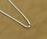 Herringbone chain necklace, M383N