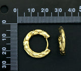 Gold Huggie Hoop Earrings, Sku#J350