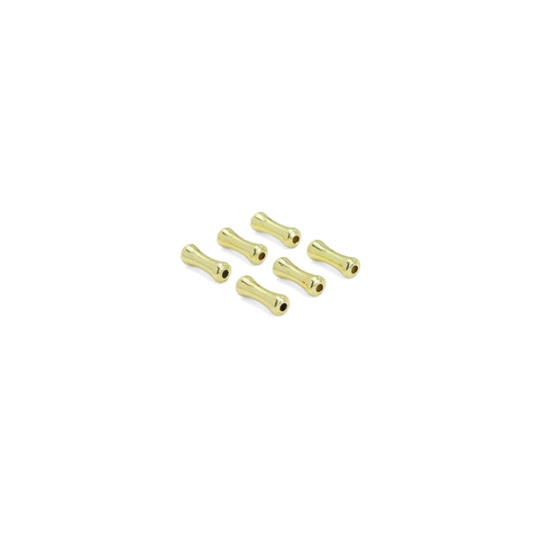 Bamboo Stem Shape Gold Spacer beads, Sku#JL190