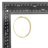 Gold CZ Twisted Link Thin Bracelet, Sku#LX434