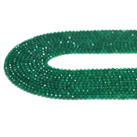 Emerald Jade Round Faceted Beads, 2mm/3mm/4mm Fine Cut, Sku#U1501