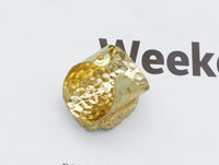 Gold Druzy Adjustable Ring, Sku#YT35