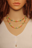High Quality Colorful enamel Oval Link Chain by foot/Necklace,sku#HX07