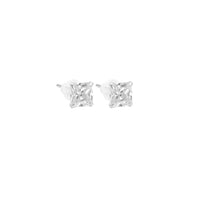 Sterling Silver Square shape stud earrings, LX396