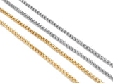 3mm High Quality Gold/Silver Round Box Chain, sku#M393 Bestbeads&Beyond