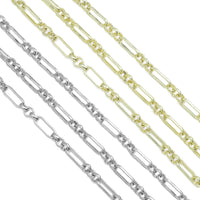 Mixed Paperclip Fancy Gold Chain, sku#M406