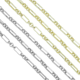 Mixed Paperclip Fancy Gold Chain, sku#M406