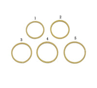 Thin Gold Twisted Ring, Sku#LX156