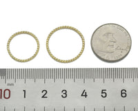 Thin Gold Twisted Ring, Sku#LX156