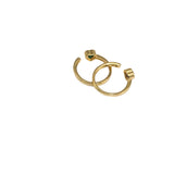 Gold Colorful CZ Heart Adjustable Ring, Sku#JL176