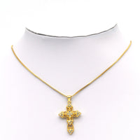 CZ Cross Charm, Sku#JL93