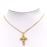 CZ Cross Charm, Sku#JL93