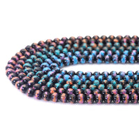 Colorful Hematite Round Smooth Beads, Sku#S157