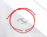 Wish heart Pull tie String bracelet, Sku#EF226