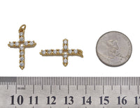 CZ Cross Charm, Sku#LK612