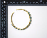 Colorful CZ Diamond Gold Adjustable Bracelet, Sku#LD374