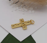 CZ Cross Charm, Sku#LK613