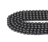 Genuine Magnetic Dark Gray Hematite Round Smooth Beads, 4mm/6mm/8mm, Sku#S152