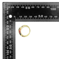 Colorful Clear CZ Baguette CZ Adjustable Ring, Sku#LD517