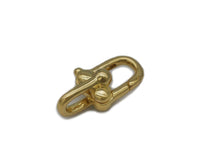 Silver Gold U shape Clasp, Sku#H335