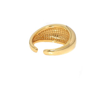 Gold Plain Chunky Adjustable Ring, Sku#LX201