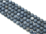 Natural Blue Sponge Coral Round Smooth Beads, Sku#U1330
