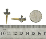 CZ Cross Sword Charm, Sku#Z1443