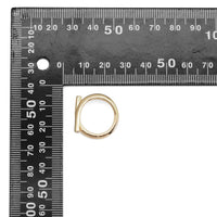 Gold Minimal Bar Ring, Sku#ZX147