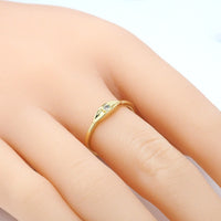 Thin CZ Evil Eye Adjustable Ring, Sku#LK787