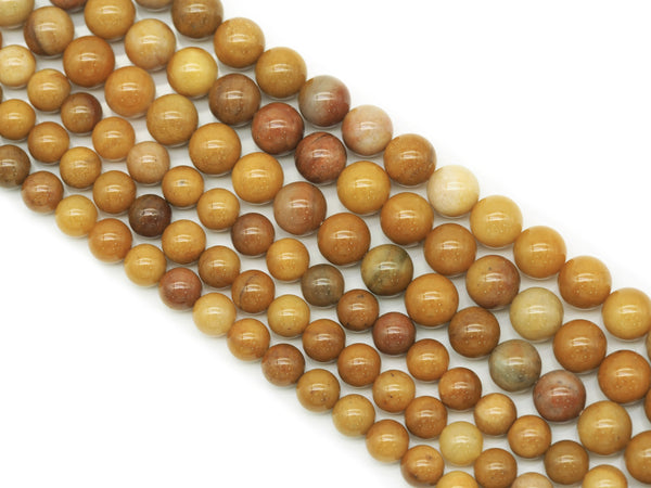 Genuine Goldstone Round Smooth Beads, Sku#U1333