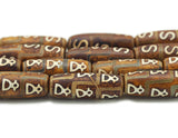 Natural Brown Tibetan Agate Spacer Beads, Sku#U1336