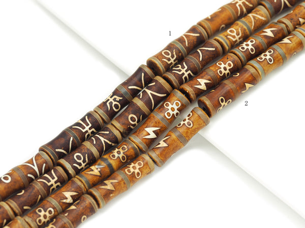 Natural Brown Tibetan Agate Spacer Beads, Sku#U1337