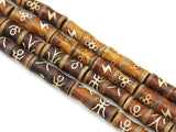 Natural Brown Tibetan Agate Spacer Beads, Sku#U1337
