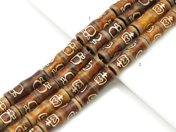 Natural Brown Tibetan Agate Spacer Beads, Sku#U1338