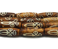 Natural Brown Tibetan Agate Spacer Beads, Sku#U1340
