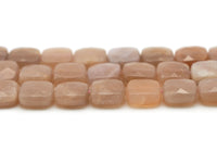 Natural Quality Faceted Teardrop Peach Moonstone Beads, Sku#HY4